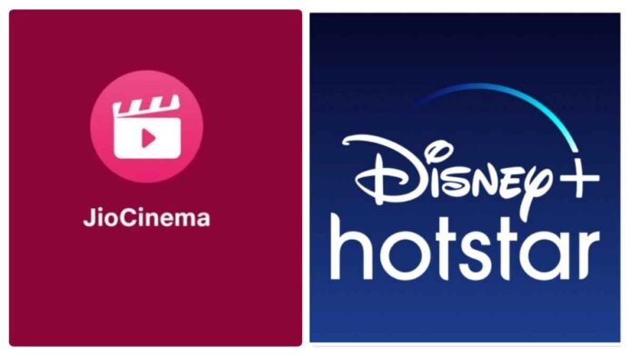 Jio Cinema and Disney+ Hotstar